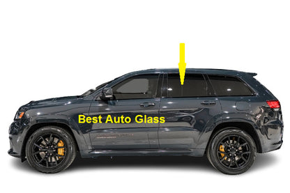 Fits: 2015-2022 Jeep Grand Cherokee Driver Side Rear Left Door Glass/Laminated