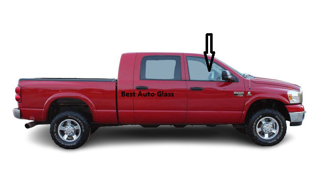 Fits: 2006-2007 Dodge Ram 4D Crew, Mega Cab Passenger Front Door Glass Laminated