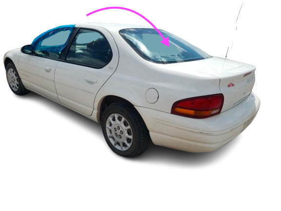 Fits: 1995-2000 Dodge Stratus, Cirrus,Plymouth Breeze Rear window Back Glass