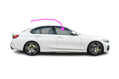 Fits: 2019-2024 BMW 3-Series 4Door Sedan Right Front Door Window Glass Laminated