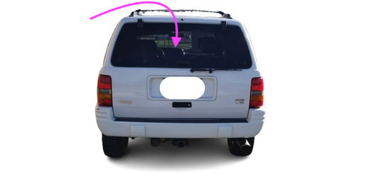 Fits: 1995-1998 Jeep Grand Cherokee 4D Utility Back Glass / Rear Window