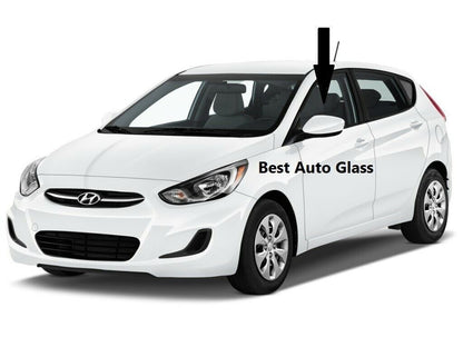 Fit 2012-2017 Hyundai Accent Sedan & Hatchback Driver Side Front Left Door Glass