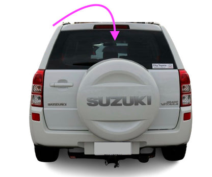 Fit: 2006-2013 Suzuki Grand Vitara 4D Utility Rear Window Back Glass/Dark-Heated