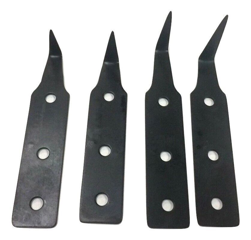 Cold Knife Blade ( 4x1=4) 3/4",1",1 1/4",1 1/2" Windshield Cut Out Removal Tool