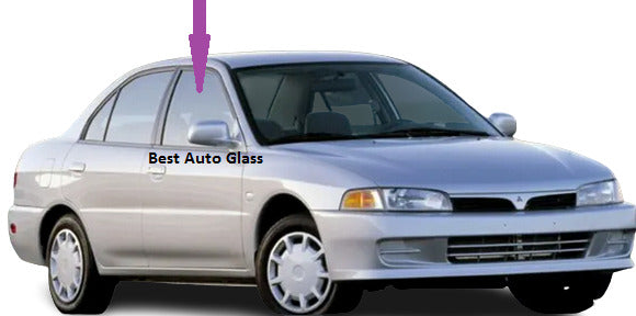 Fit 1997-2001 Mitsubishi Mirage 4D Sedan Passenger Front Right Door Window Glass