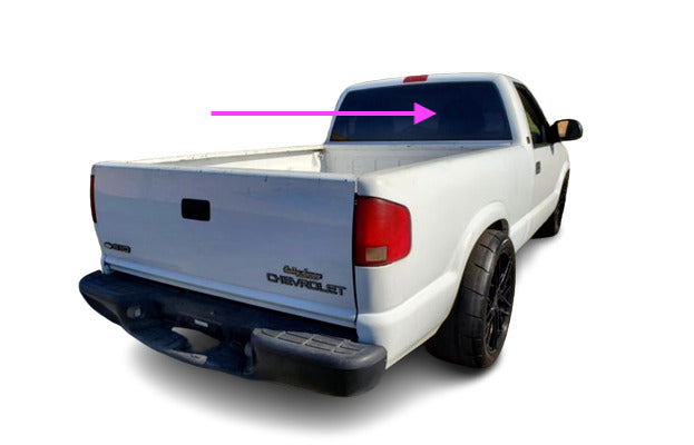 Fit: 1994-2005 CHEVROLET S10 XTREME, GMC SONOMA BACK GLASS ,Rear Window/Clear