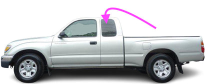 Fits: 2001-2004 Toyota Tacoma 2DR Extended Rear Driver Side Quarter Window Glass