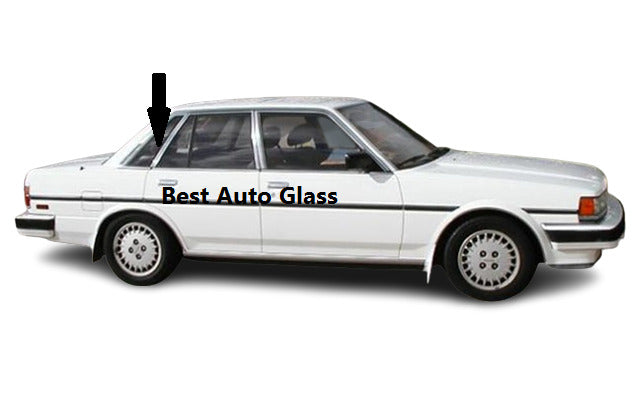 Fit 1985-1986 Toyota Cressida 4D Sedan Passenger Rear Right Quarter Window Glass