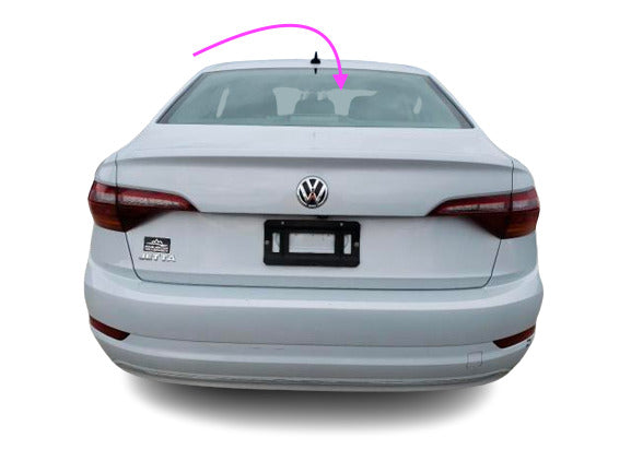 Fits: 2019-2024 Volkswagen Jetta 4D Sedan Back Rear Window Glass/ANT-HTD-SOL