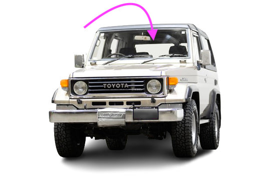 Fits: 1981-1990 Toyota Land Cruiser 4D Utility Front Windshield Glass