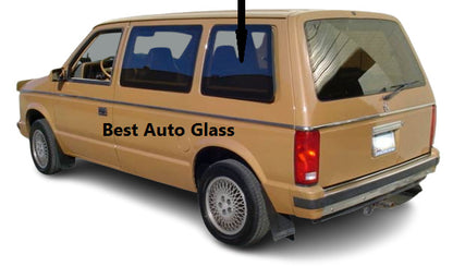 Fits: 1988-1990 Dodge & Plymouth & Chrysler Mini Van Left Quarter Window Glass