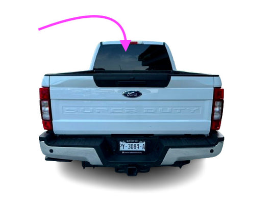 Fits: 08-22 Ford F250 F350 F450 F550 08-22 F650 F750 Rear Window Back Glass/Dark