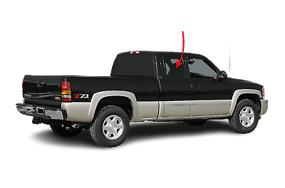 Fits: 1999-2006 Chevy Silverado Extended Cab Passenger Right Rear Quarter Glass