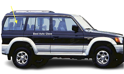 Fit: 1997-2007 Mitsubishi Montero Sport 4D Rear Right Quarter Glass Window/Clear