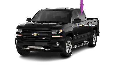 Fits: 2014-2019 Chevy Silverado & GMC Sierra 4DR Ext Cab Rear Driver Door Glass