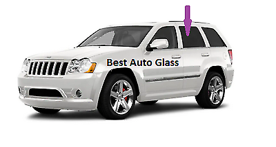 Fit 2005-2010 Jeep Grand Cherokee 4D SUV Driver Side Left Rear Door Window Glass