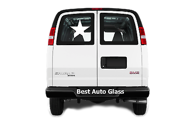 Fits: 1996-2022 GMC Savana Van Driver Side Left Rear Back Glass Window Movable