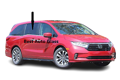 Fits: 2018-2024 Honda Odyssey Van Sliding Rear Right Door Window Glass-Laminated