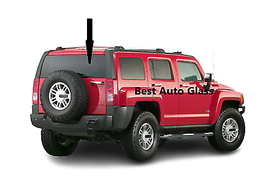 Fits: 2006-2010 Hummer H3 4D Utility Rear Window Back Glass/Solar-Heated Privacy