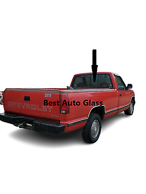 Fits: 88-93 Chevy GMC C/K 1500-3500 Stationary Back Glass, Rear Window/Clear