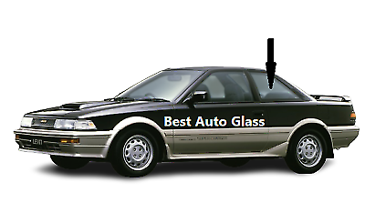 Fits: 1988-1991 Toyota Corolla 2D Coupe Driver Rear Left Quarter Window Glass