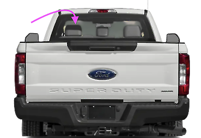 Fits: 2008-2016 Ford F250-350-450-550-650,750 Rear Window Back Glass Clear