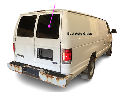 Fits 1998 Ford Econoline Passenger Side Rear Right Back Glass Stationery 5 Holes