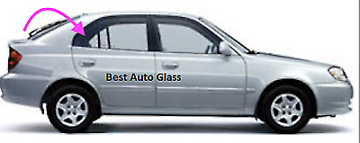 Fits: 2000-2005 Hyundai Accent 4D Sedan Passenger Right Side Vent Glass Window