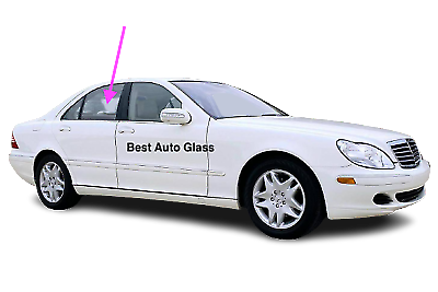 Fit 00-06 Benz S350 S430 S500 S55AMG S600 S65AMG Rear Right Door Glass-Laminated