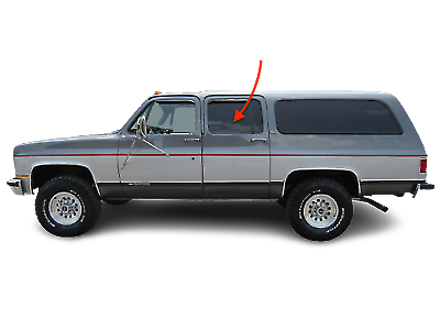 Fits:1981-1991 Chevrolet Suburban & 81-86 Pickup C-K-R Rear Left Door Glass