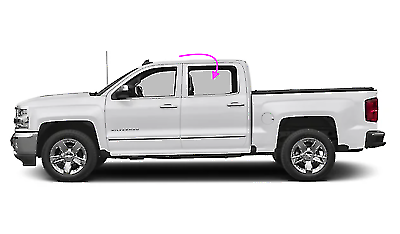 Fit 2014-2019 GMC Sierra 14-21 Chevy Silverado Driver Side Rear Door Glass CLEAR