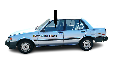 Fits: 1984-1987 Toyota Corolla 4 Door Sedan Driver Side Left Front Door Glass