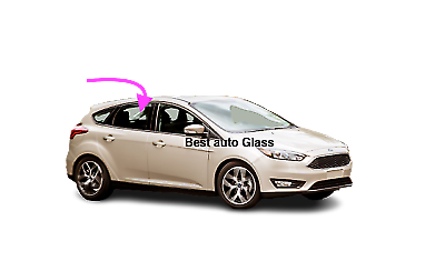 Fit 2000-07 Ford Focus 4D Sedan/Hatchback Rear Passenger Right Door Window Glass