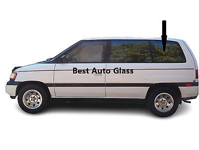 Fits: 1989-1995 MAZDA MPV MINI VAN REAR LEFT SIDE QUARTER WINDOW GLASS/DARK