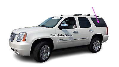 Fit:2007-2014 Chevy Tahoe & GMC Yukon Driver Side Left Rear Quarter Window Glass