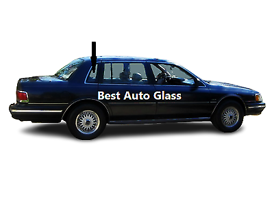 Fits: 1990-1993 Lincoln Continental 4D Sedan Rear Right Quarter Window Glass