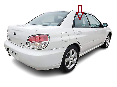 Fits:2005-2007 Saab 9-2.5i, 02-2007 Subaru Impreza Station Rear Right Door Glass