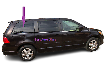 Fits: 2009-2012 Volkswagen Routan Van Passenger Right Rear Quarter Window Glass