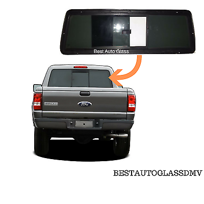 Fit 1998-2011 Ford Ranger & 05-10 Mazda B-Series Pickup Back Slider Window Glass