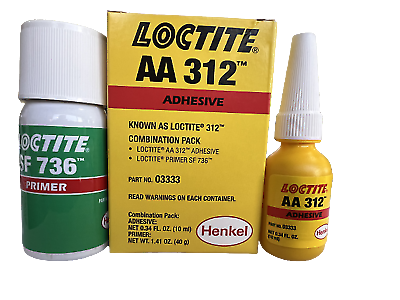 Adhesive Glue Loctite 2 part Kit Speedbonder Bonds,Glass, Metal, 3325 10+40 ml