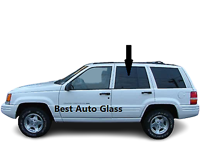 Fit 1993-1998 Jeep Grand Cherokee 4D SUV Driver Rear Left Door Window Glass/Dark