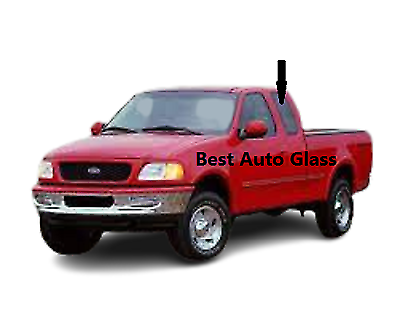 Fits 1997-1998 Ford F150 & F250LD Driver Left Quarter Window Glass Movable Clear