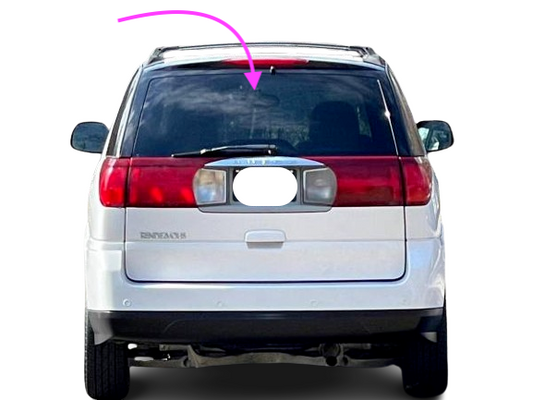 Fits: 2002-2007 Buick Rendezvous 4D SUV Back Window Glass/Heated, W/Wiper Hole