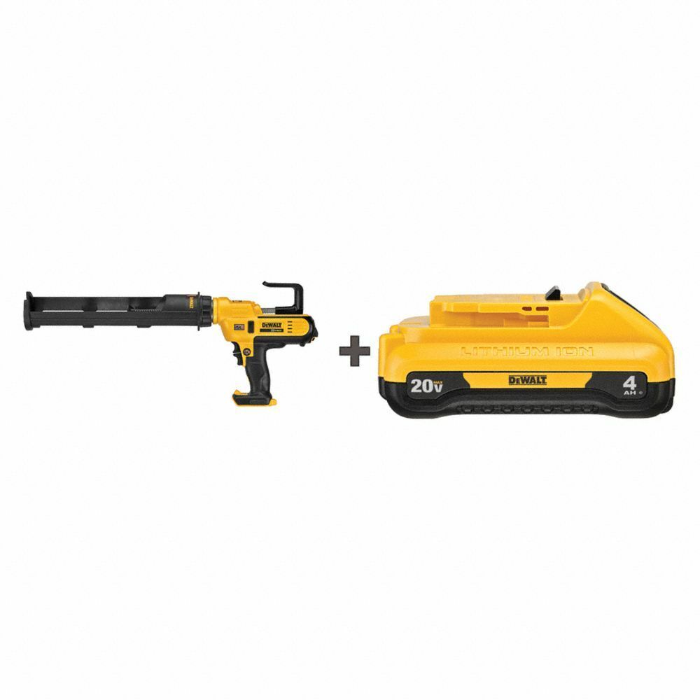 DeWalt DCE560D1 20V 10oz / 300ML ADHESIVE CAULKING GUN KIT