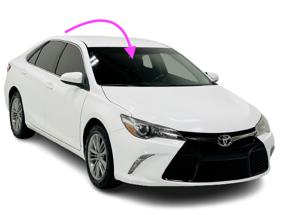 Fits: 2012-2017 Toyota Camry 4D Sedan Front Windshield Window Glass/Moulding