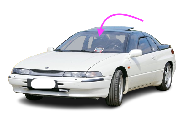 Fits: 1992-1997 Subaru SVX 2 Door Coupe Front Windshield Glass